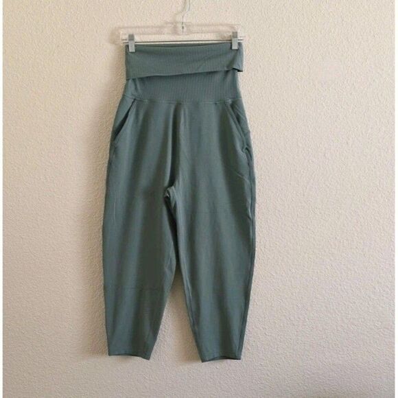 Lululemon Womens Teal Align Ribbed Waist Cropped Jogger Size 4 LW6CDPS Athletic - Picture 10 of 10